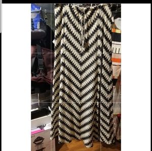 Calypso St Barth Crochet Chevron Maxi Skirt